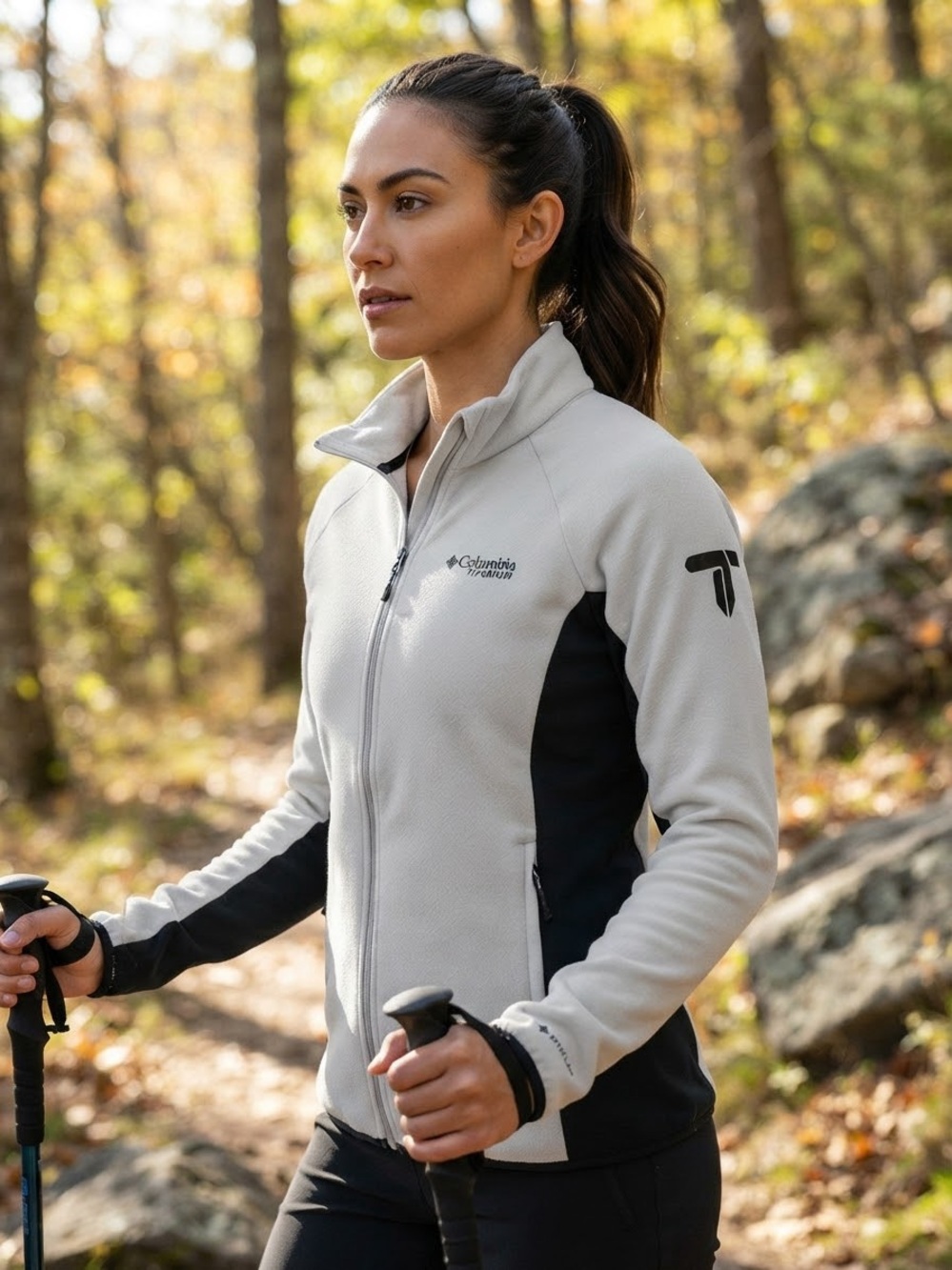 Columbia Titanium Softshell Jacket Womens S Full Zip Athletic Outerdoor